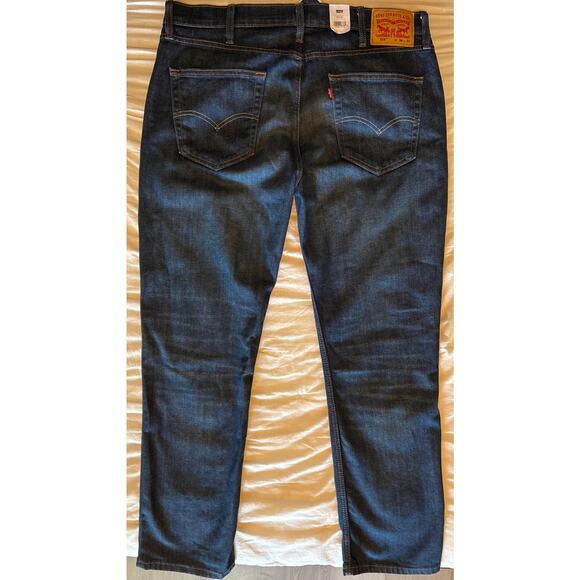 NWT Levis 514 Premium 38x32 Straight Fit Stretch Jeans Color Blue 005141302 New - Picture 3 of 12
